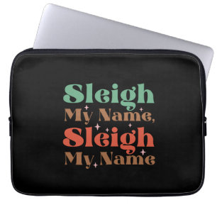 Xmas Gift Sleigh My Name Laptop Sleeve