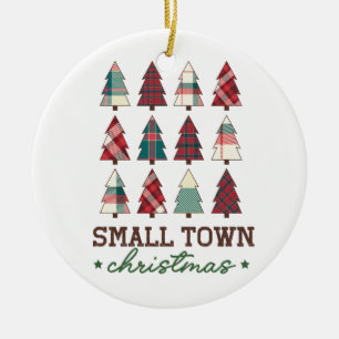 Xmas Gift Small Town Christmas Ceramic Ornament