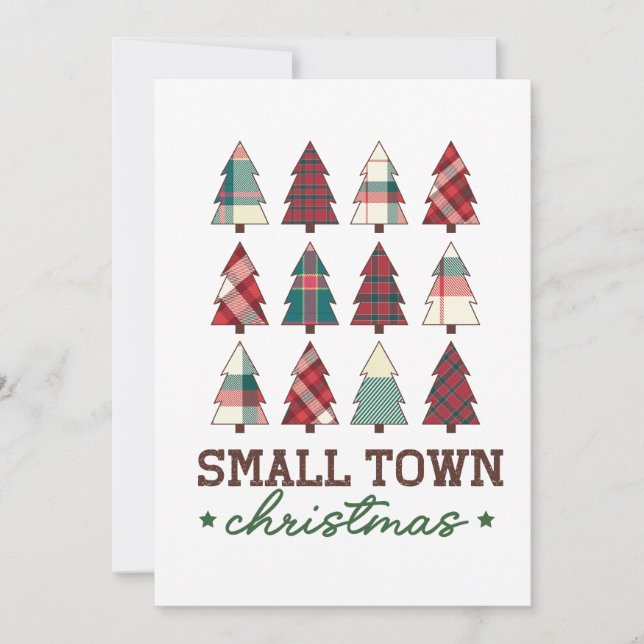 Xmas Gift Small Town Christmas Invitation (Front)