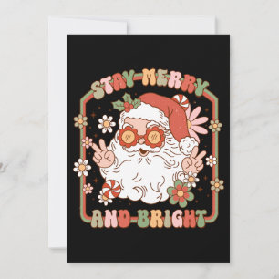 Xmas Gift Stay Merry And Bright Invitation
