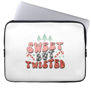 Xmas Gift Sweet But Twisted Laptop Sleeve