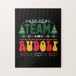 Xmas Gift Team Rudolf Jigsaw Puzzle
