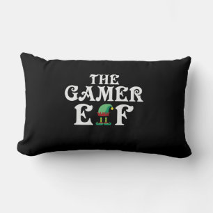 Xmas Gift The Gamer Elf Lumbar Cushion
