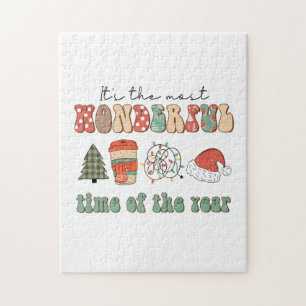Xmas Gift The Most Wonderful Time Of The Year Jigsaw Puzzle