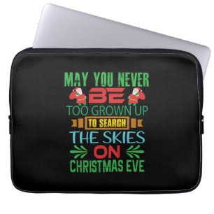 Xmas Gift The Skies On Christmas Eve Laptop Sleeve