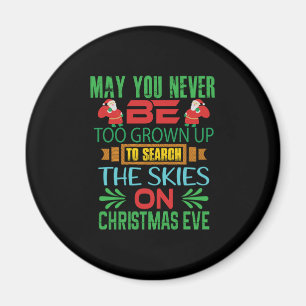 Xmas Gift The Skies On Christmas Eve Magnet