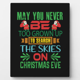Xmas Gift The Skies On Christmas Eve Plaque