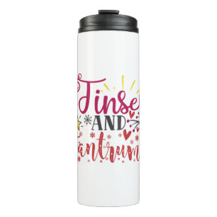 Xmas Gift Tinsel And Tantrums Thermal Tumbler