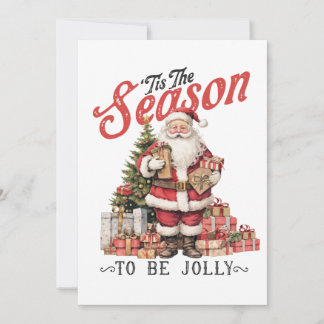 Xmas Gift Tis The Season Holiday Card