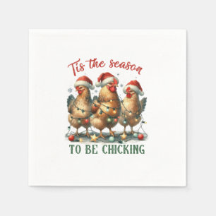 Xmas Gift To Be Chicking Napkin
