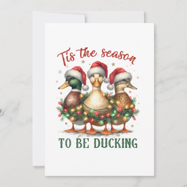 Xmas Gift To be Ducking Invitation (Front)
