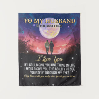 Xmas Gift | To My Husband I Love You Tapestry