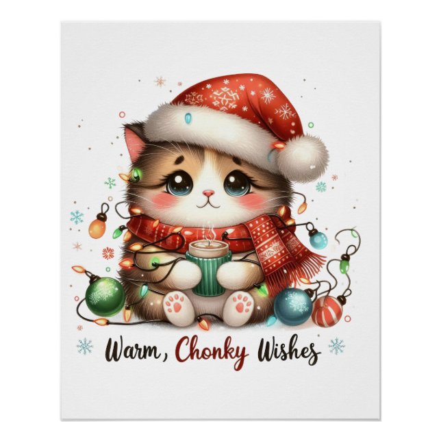 Xmas Gift Warm Chonky Wishes Poster (Front)