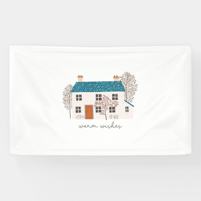 Xmas Gift Warm Wishes Banner (Horizontal)