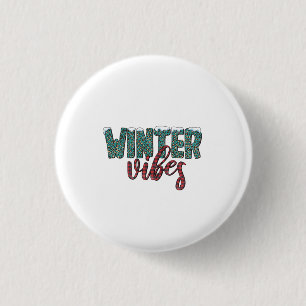 Xmas Gift Winter Vibes 3 Cm Round Badge