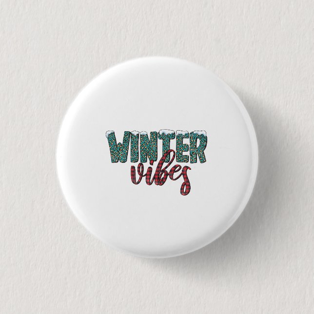 Xmas Gift Winter Vibes 3 Cm Round Badge (Front)