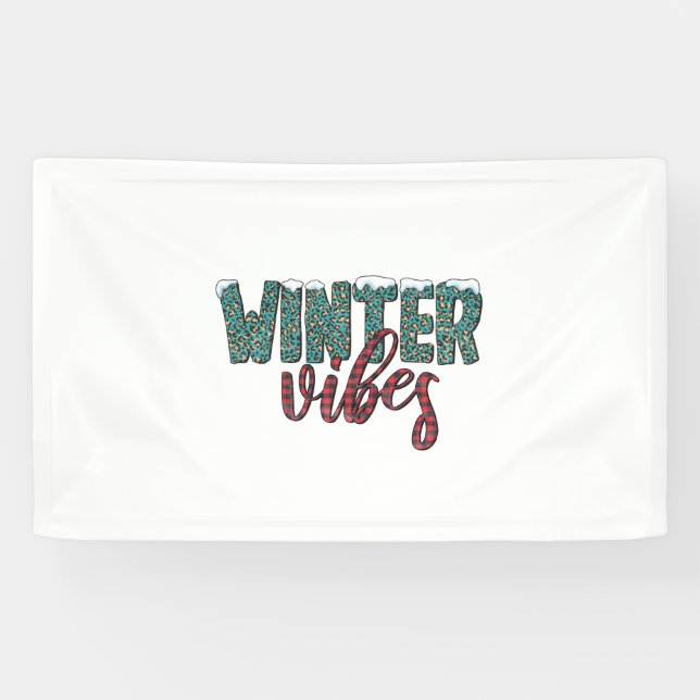 Xmas Gift Winter Vibes Banner (Horizontal)