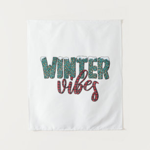 Xmas Gift Winter Vibes Tapestry