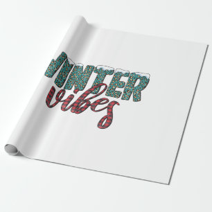 Xmas Gift Winter Vibes Wrapping Paper