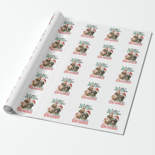 Xmas Gift Woof Merry Christmas Wrapping Paper