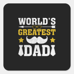 Xmas Gift   World's Greatest Dad Square Sticker