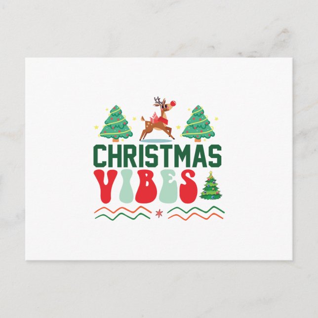 Xmas Gift Xmas Vibes Postcard (Front)