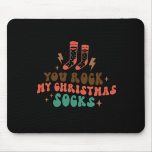 Xmas Gift You Rock My Christmas Socks Mouse Pad