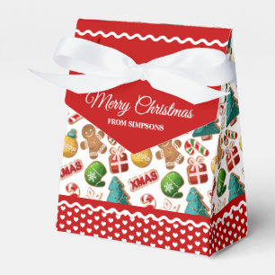Xmas Gingerbread Cookies Art Favour Box
