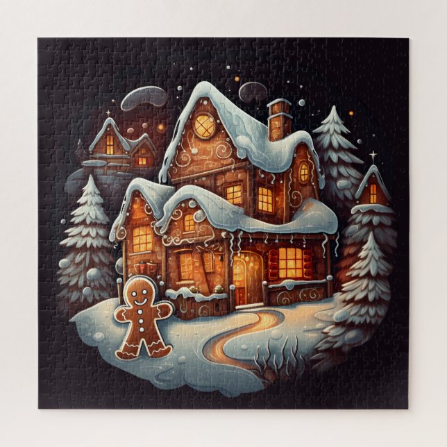 Xmas Gingerbread man house Jigsaw Puzzle (Vertical)