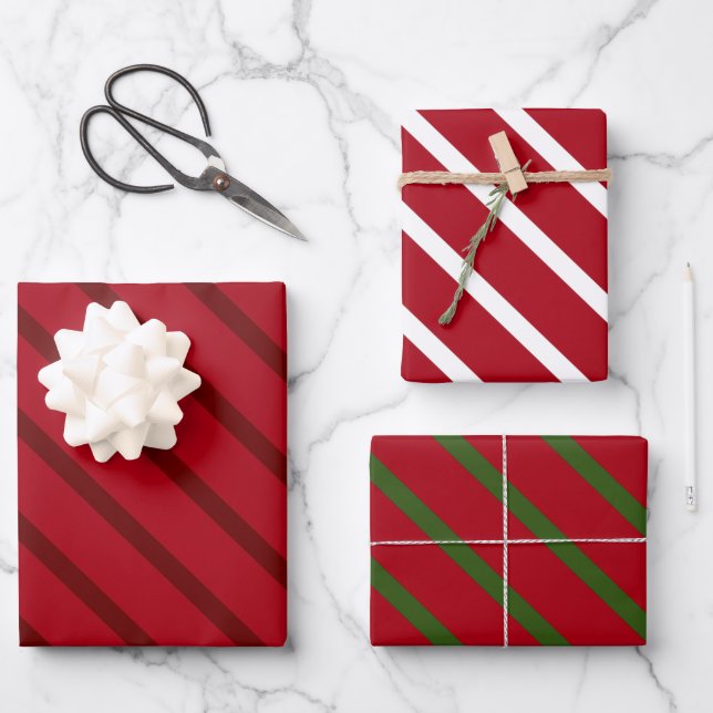 Xmas Glitter Luxe Background Wrapping Paper Sheet (Front)