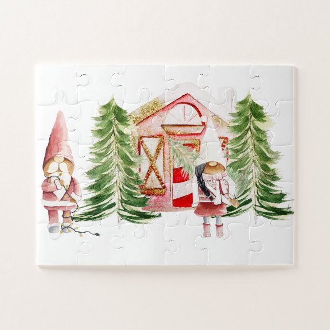 XMAS Gnome Design 1 Jigsaw Puzzle (Horizontal)