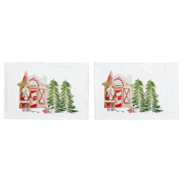 XMAS Gnome Design 2 Pillowcase (Back-Set)