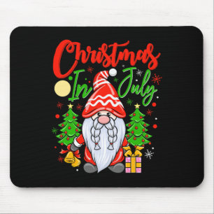 Xmas Gnomie Christmas - Gnome Christmas In July Mouse Pad