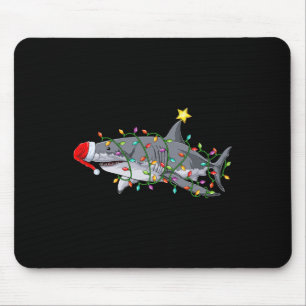 Xmas Graphic Christmas Shark Fun Sharks Christmas  Mouse Pad