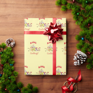 Xmas Greetings Wrapping Paper
