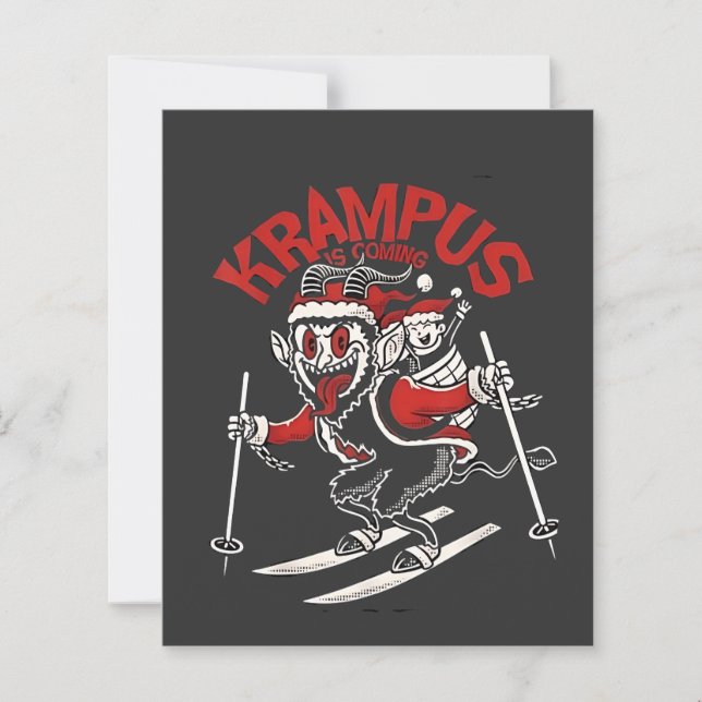Xmas Gruss Vom Krampus Christmas Devil  (Front)