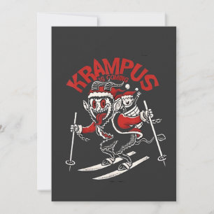 Xmas Gruss Vom Krampus Christmas Devil Invitation