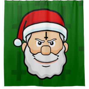 xmas hail santa shower curtain