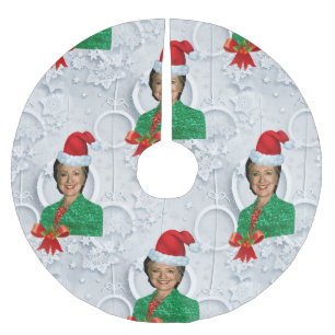 xmas Hillary clinton christmas tree skirt