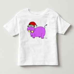 Xmas Hippo Toddler T-Shirt
