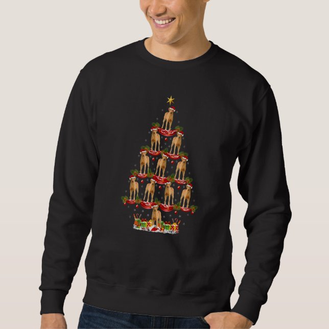 Xmas Holiday Chesapeake Bay Retriever Dog Christma Sweatshirt (Front)