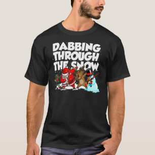 Xmas Holiday Dabbing Through The Snow Christmas Cu T-Shirt