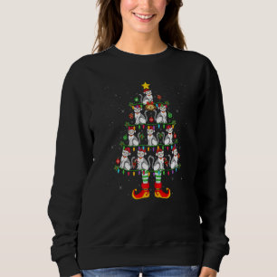 Xmas Holiday Lighting Scottish Fold Cat Christmas  Sweatshirt