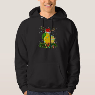 Xmas Holiday Reindeer Hat Santa Lemon Christmas Hoodie