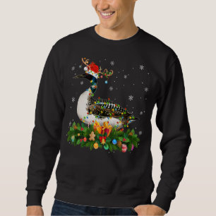 Xmas Holiday Reindeer Hat Santa Loon Bird Christma Sweatshirt