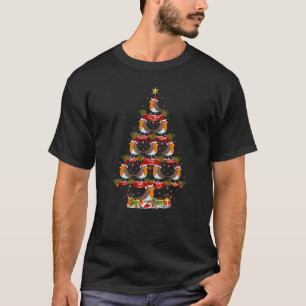 Xmas Holiday Santa American Robin Bird Christmas T T-Shirt