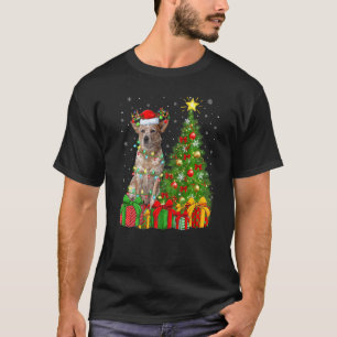 Xmas Holiday Santa Australian Cattle Dog Christmas T-Shirt
