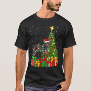 Xmas Holiday Santa Australian Kelpie Dog Christmas T-Shirt