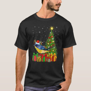 Xmas Holiday Santa Eastern Phoebe Bird Christmas T T-Shirt