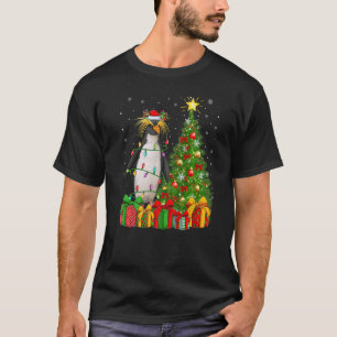 Xmas Holiday Santa Emperor Penguin Christmas Tree T-Shirt